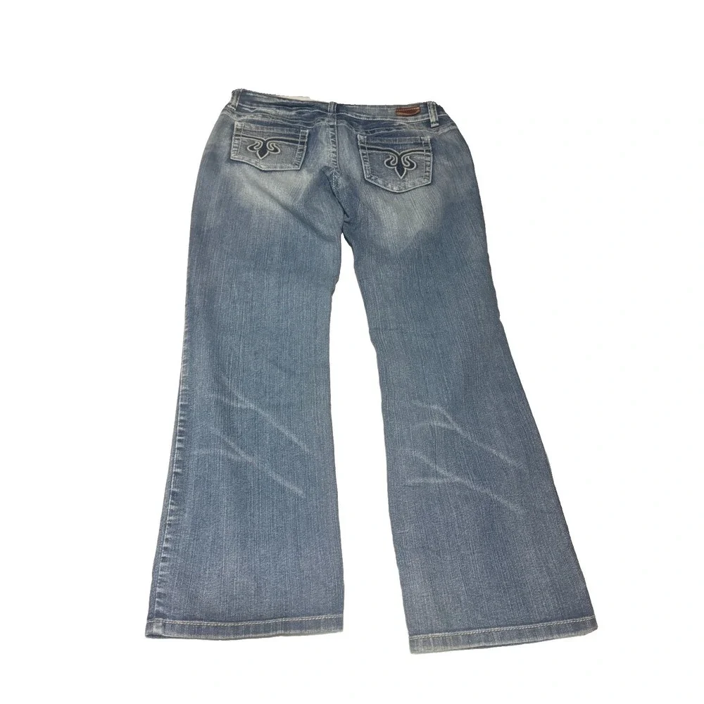 Standards & Practices Juniors 13 Blue Stretch Bootcut Jeans Medium Wash Denim